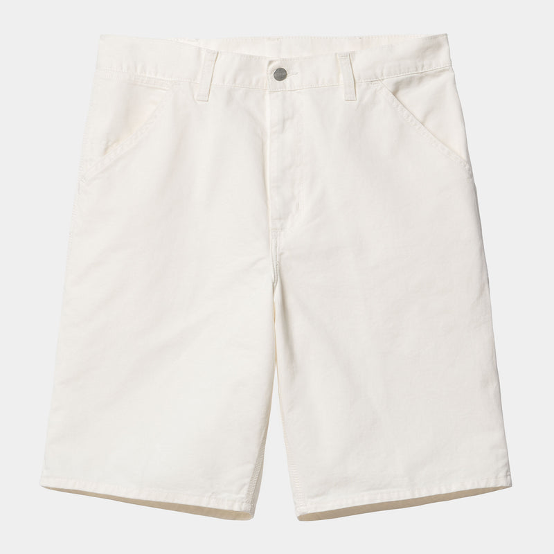 Carhartt WIP Single Knee Short (Off-White Rinsed No Length)