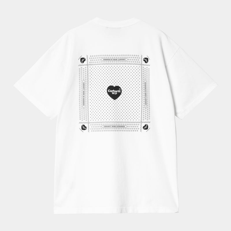 Carhartt WIP S/S Heart Bandana T-Shirt (White/Black)