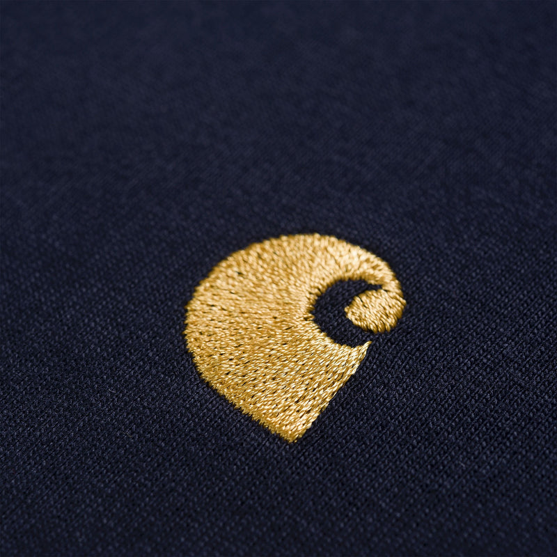 Carhartt WIP S/S Chase T-Shirt (Dark Navy / Gold)