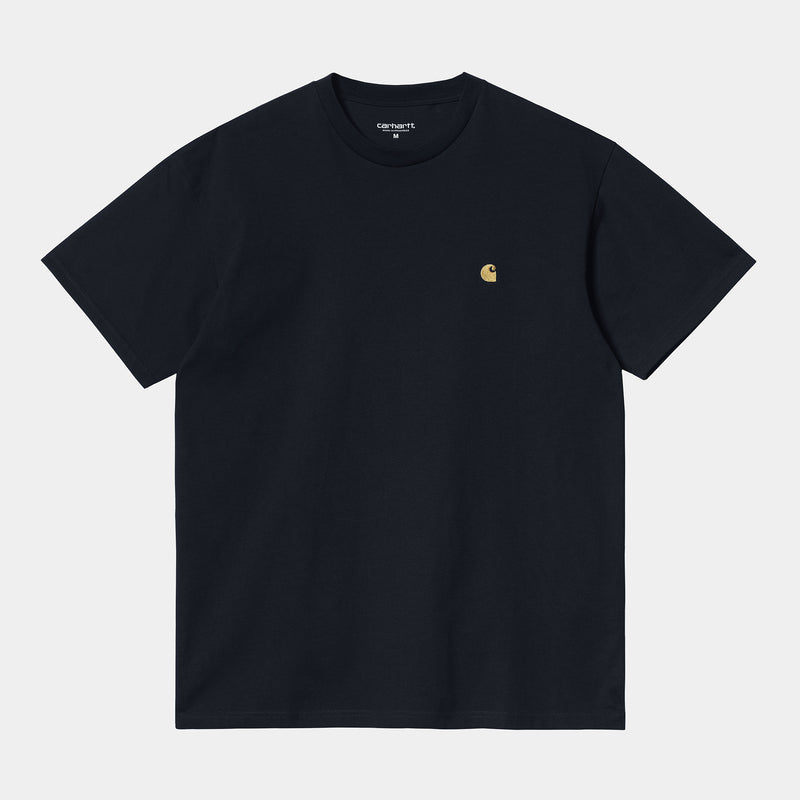 Carhartt WIP S/S Chase T-Shirt (Dark Navy / Gold)