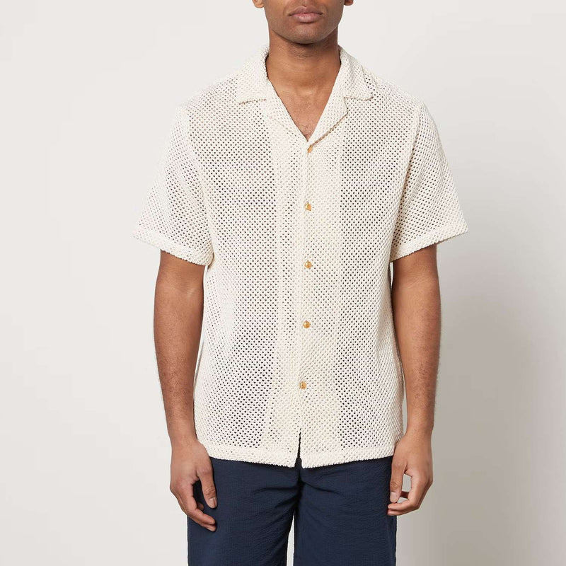 Portuguese Flannel Knit Shirt (White)