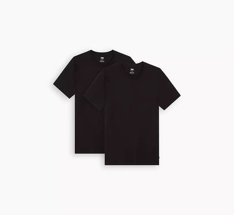 Levi's Slim 2PK Crew Neck (Black)