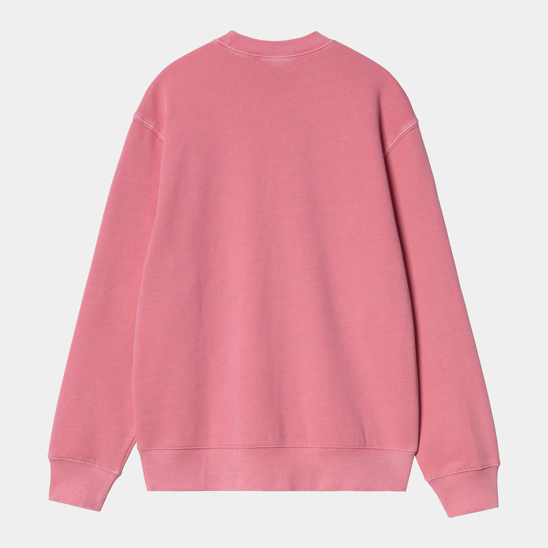 Carhartt WIP Duster Script Sweat 100% Cotton (Charm Pink/Garment Dyed)