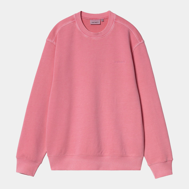 Carhartt WIP Duster Script Sweat 100% Cotton (Charm Pink/Garment Dyed)