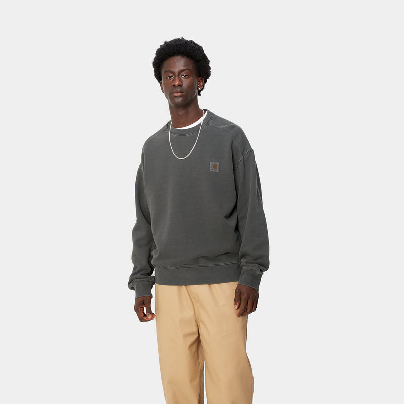 Carhartt WIP Nelson Sweatshirt (Charcoal/Garment Dyed)