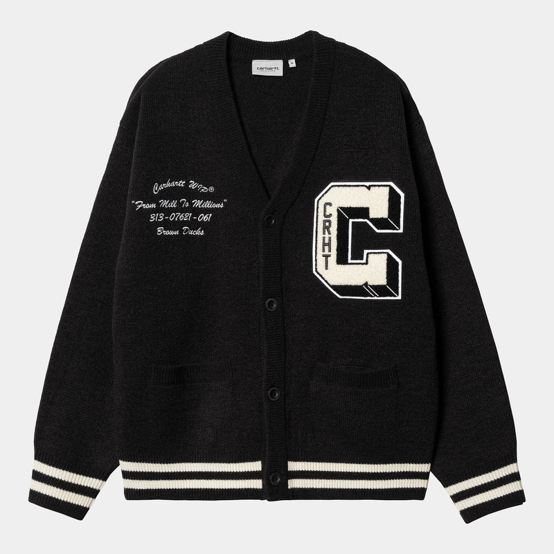 Carhartt WIP Brown Ducks Cardigan (Black/Wax)