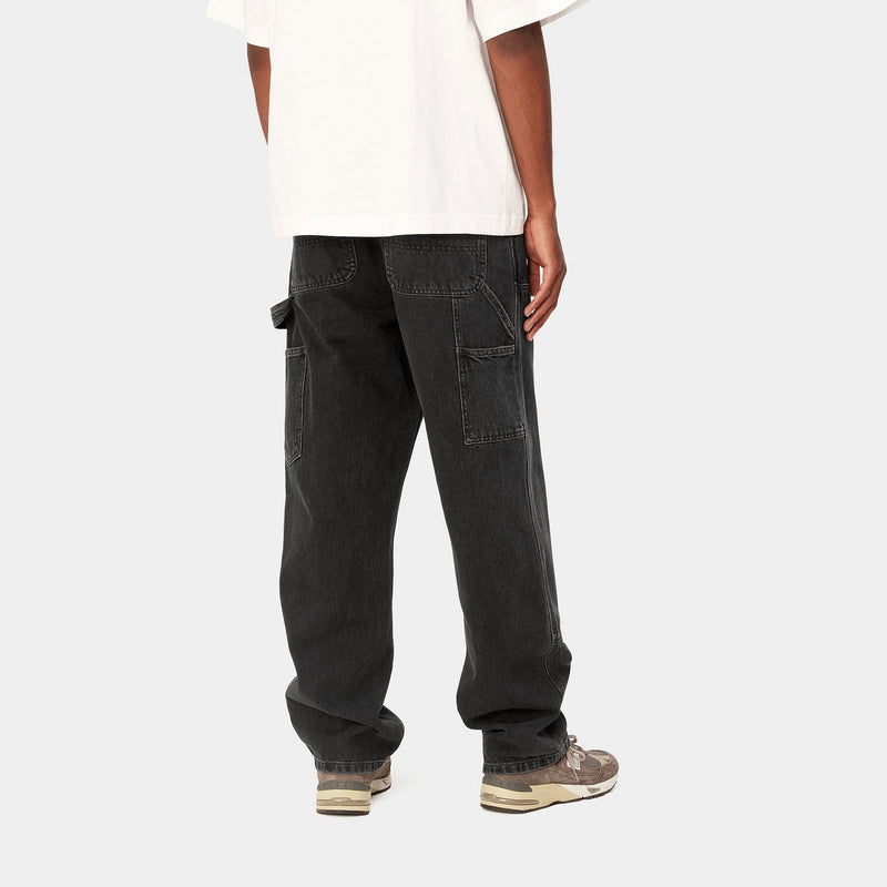 Carhartt WIP Double Knee Pant (Black Stone Washed)