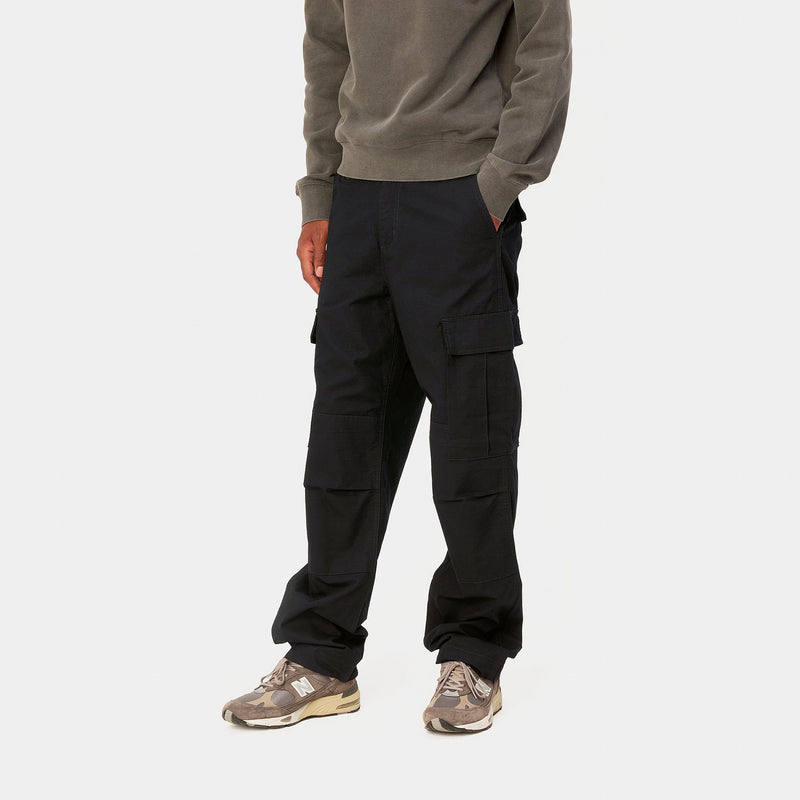 Carhartt WIP Regular Cargo Pant (Black Rinsed)