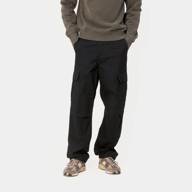 Carhartt WIP Regular Cargo Pant (Black Rinsed)