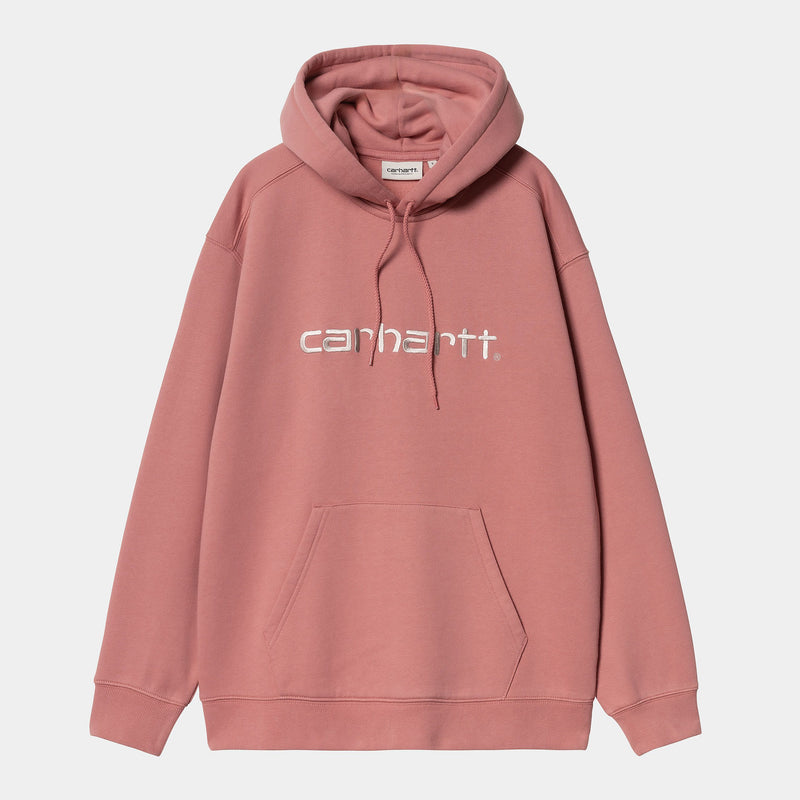 Carhartt WIP W' Hooded Carhartt Sweat (Dusty Rose/Moonbeam)