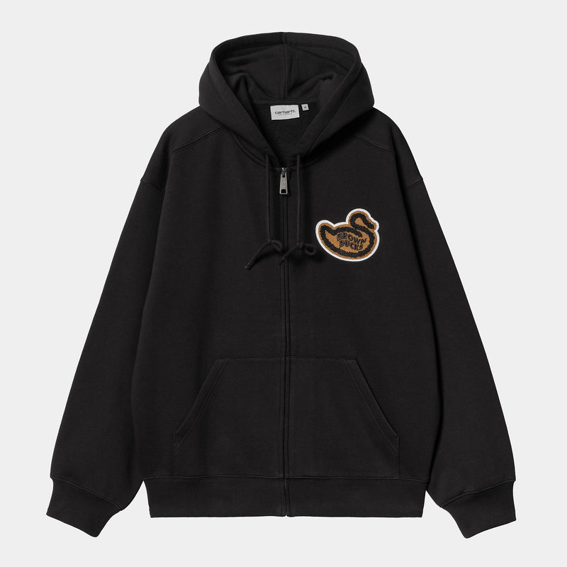 Carhartt WIP Hooded Brown Ducks Jacket (Black)