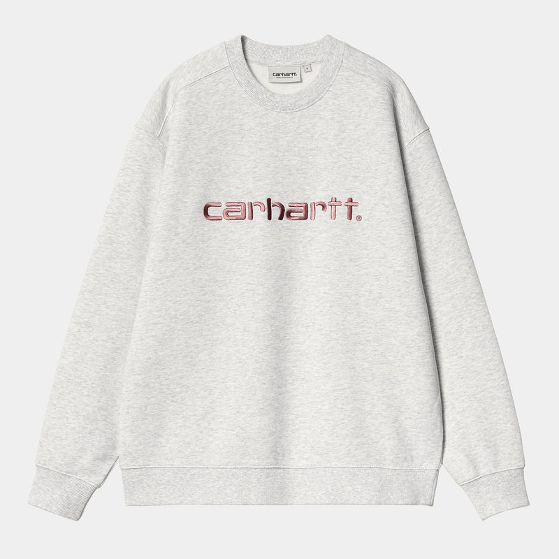 Carhartt WIP W' Carhartt Sweat (Ash Heather/Dusty Rose)