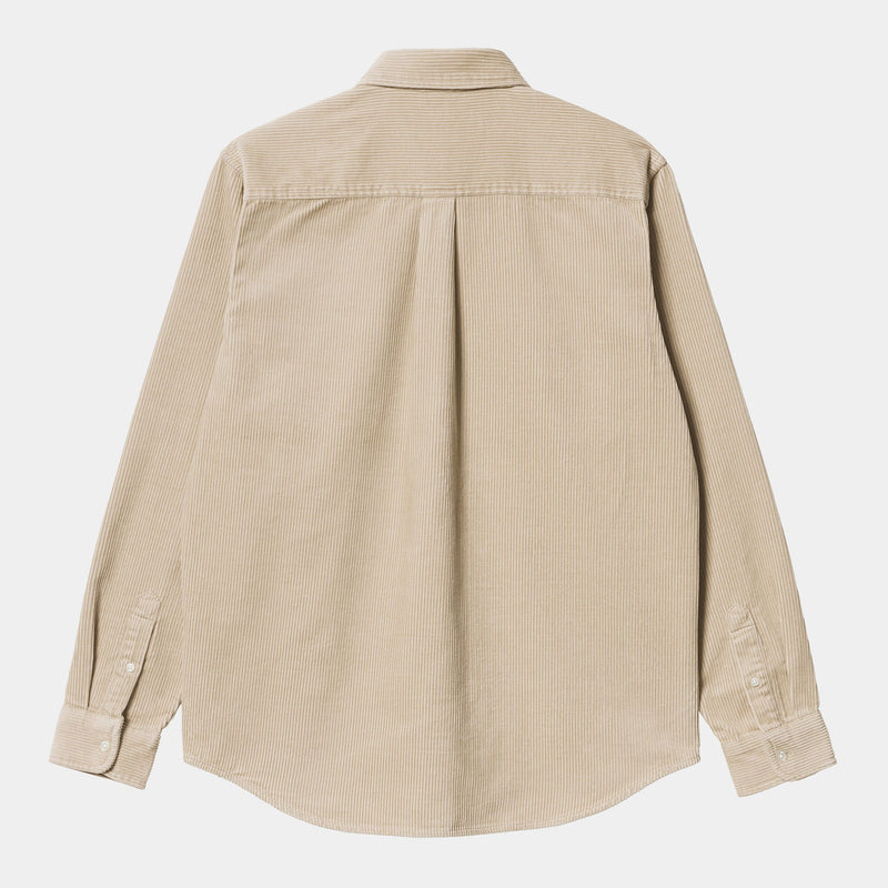 Carhartt WIP L/S Madison Cord Shirt (Wall/Black)