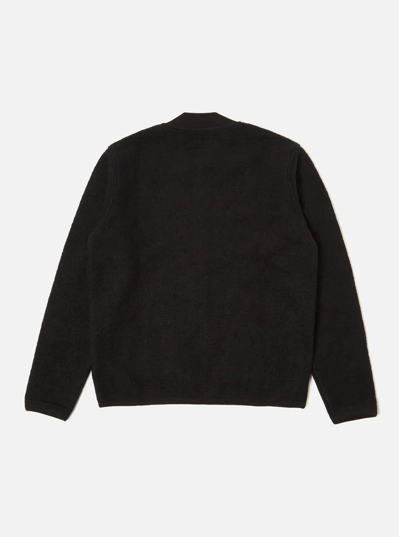 Universal Works Zip Bomber Wool Fleece (Black)