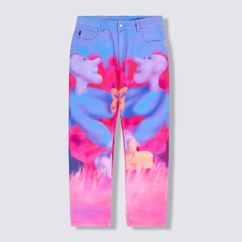 Pleasures Interaction 5-Pocket Pants (Pink)