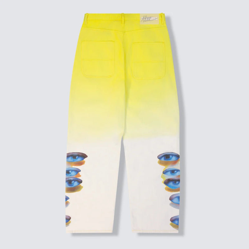 Pleasures Human Eyes Baggy Pants (Yellow)