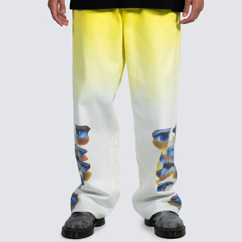 Pleasures Human Eyes Baggy Pants (Yellow)