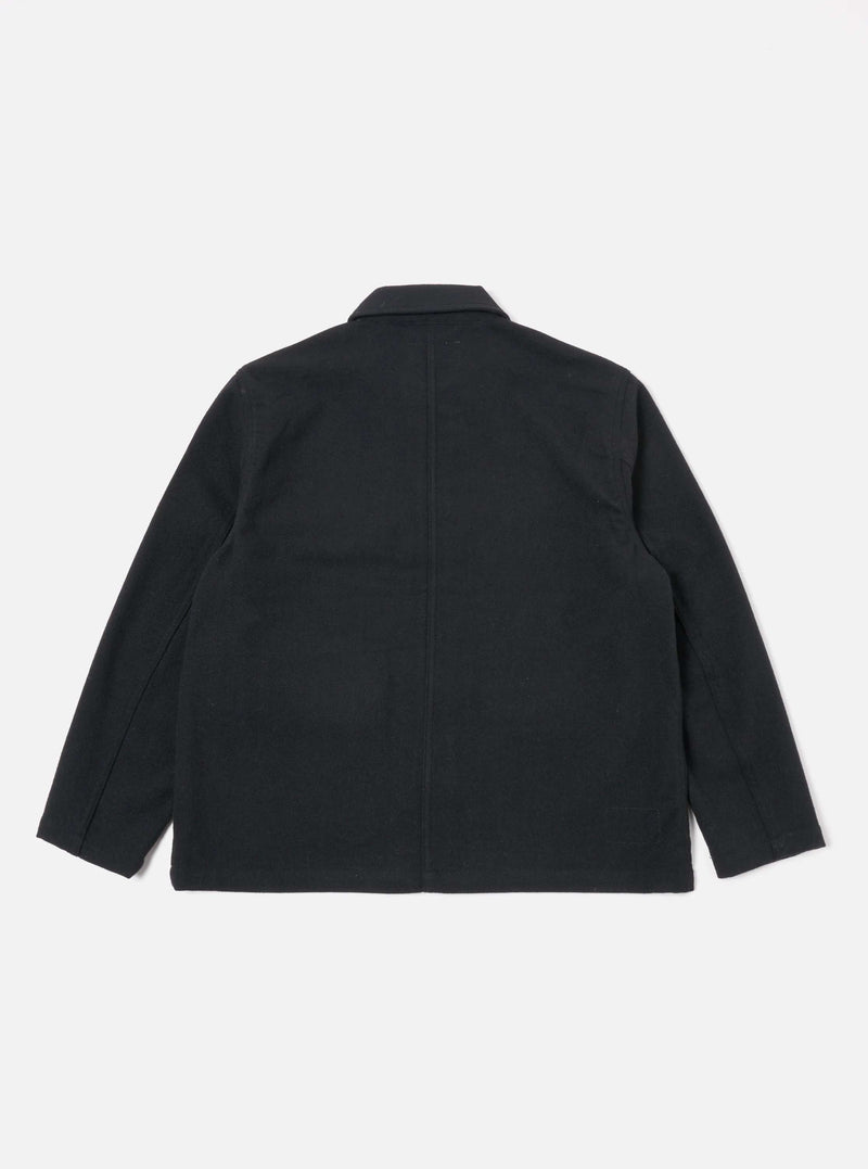 Universal Works Utility Jacket Recycled Soft Wool (Black)