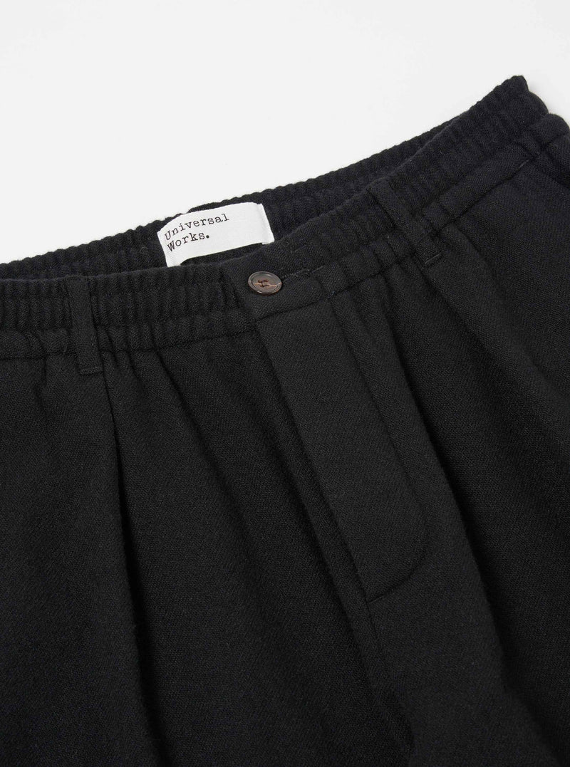 Universal Works Oxford Pant Recycled Soft Wool (Black)