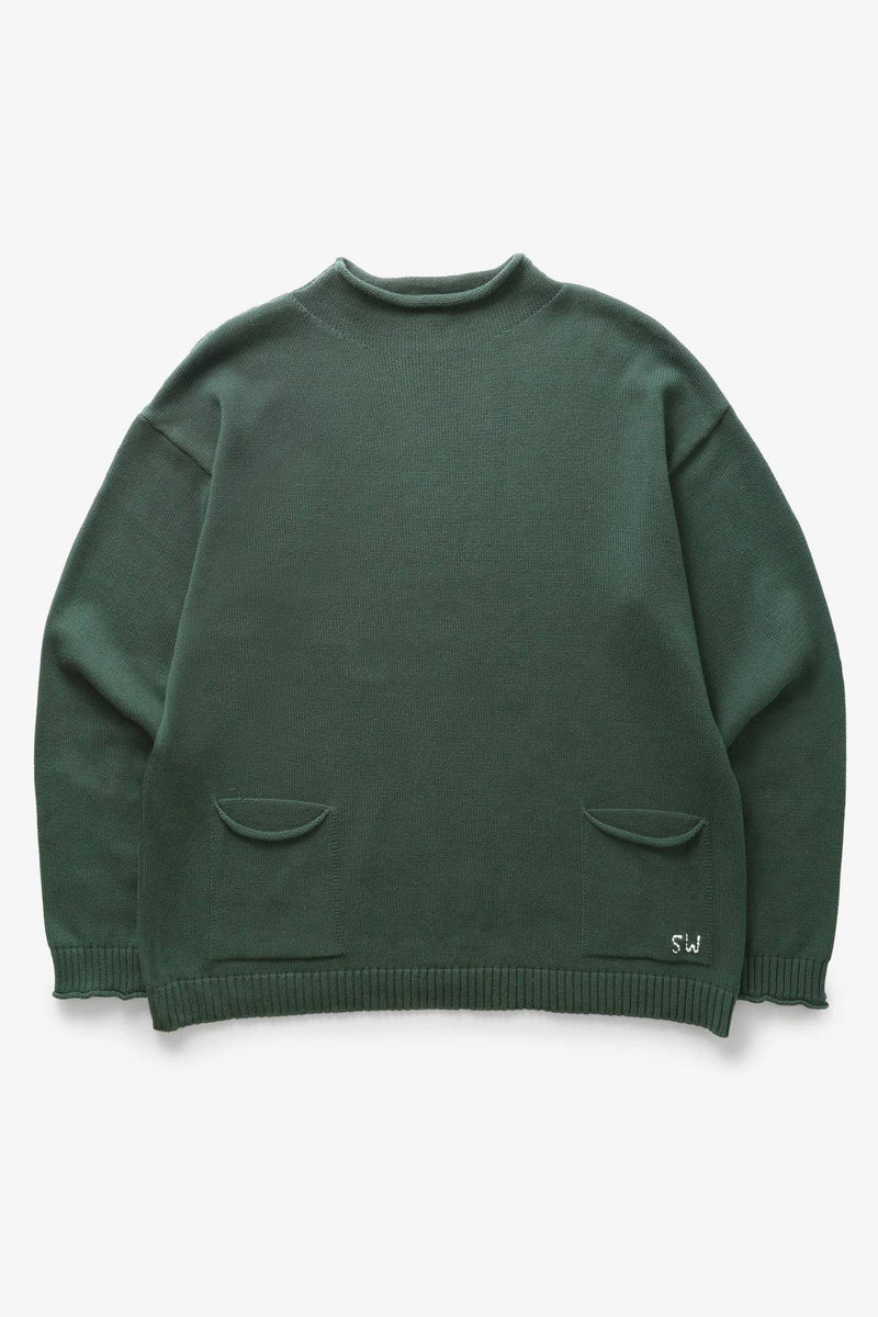 Service Works Mock Smock Sweater (Forest)