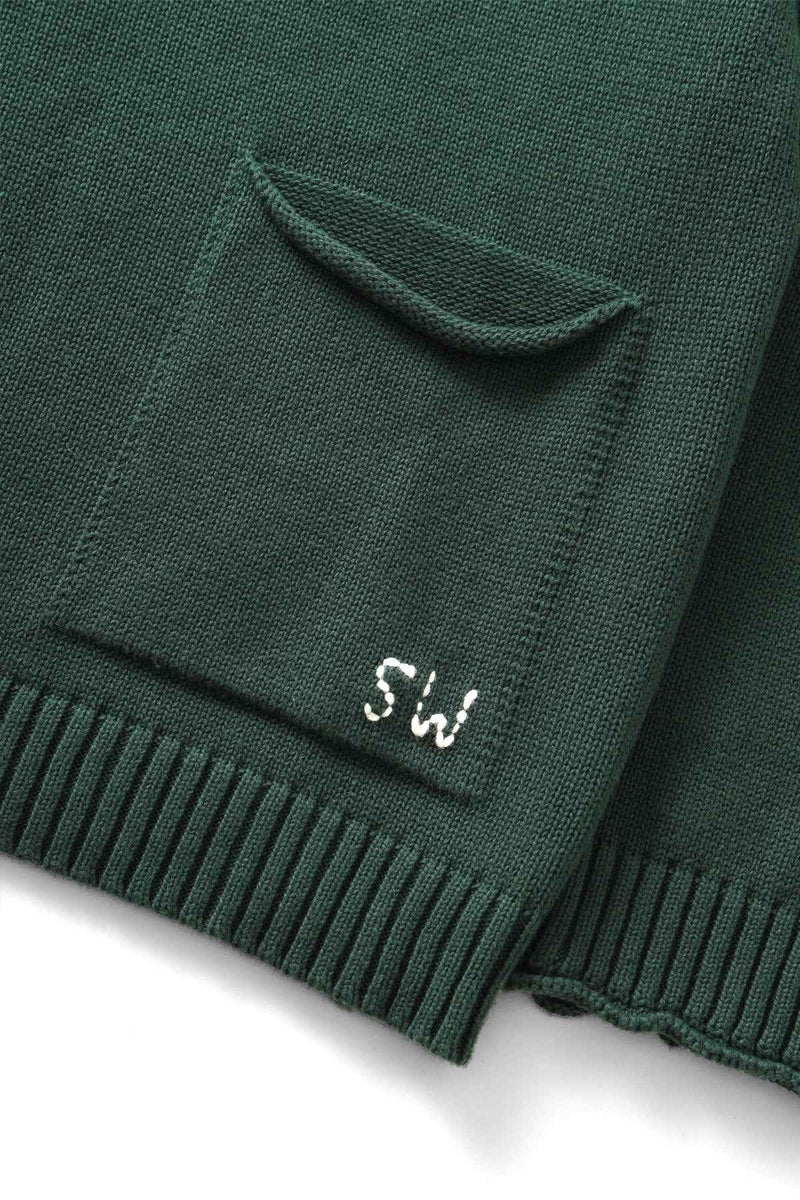 Service Works Mock Smock Sweater (Forest)