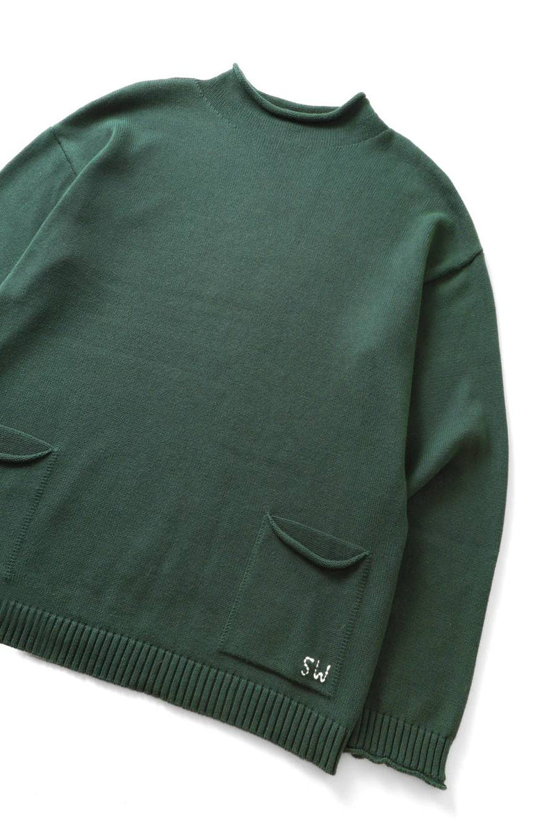 Service Works Mock Smock Sweater (Forest)