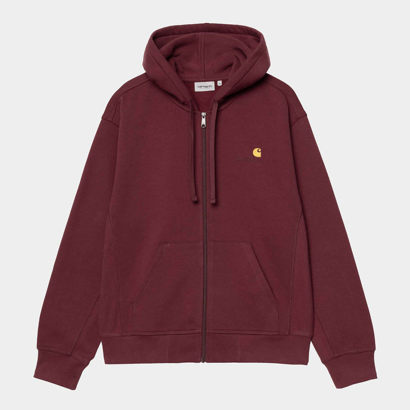 Carhartt WIP Hooded American Script Jacket (Malbec)