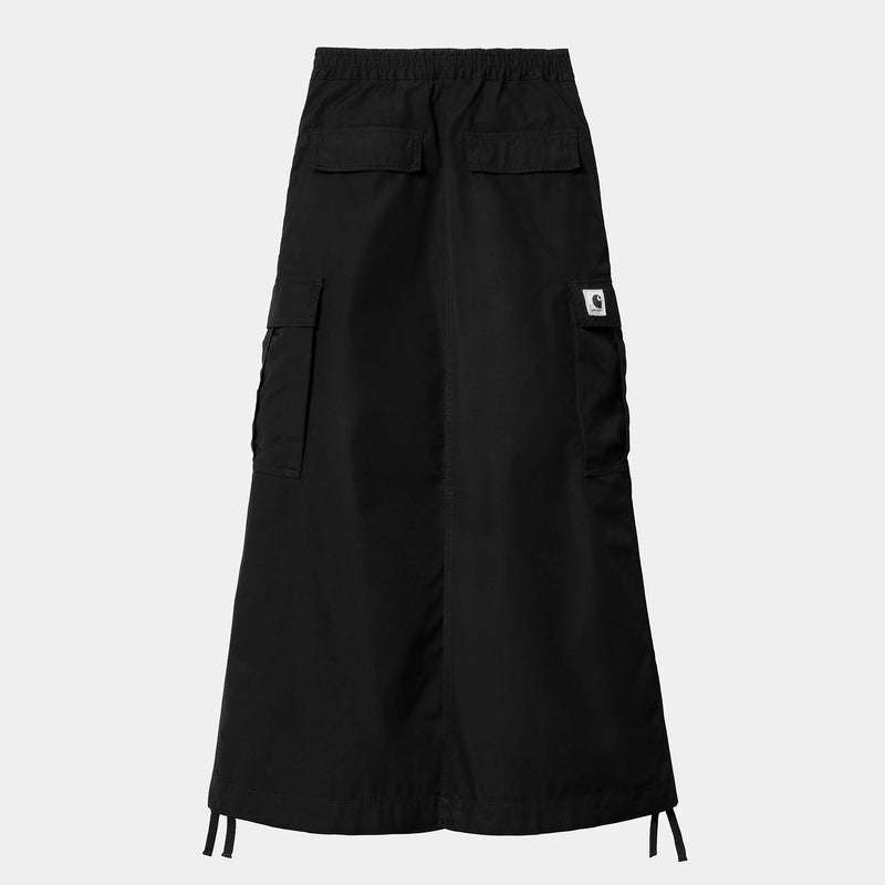 Carhartt WIP W' Cargo Skirt Long (Black Rinsed)