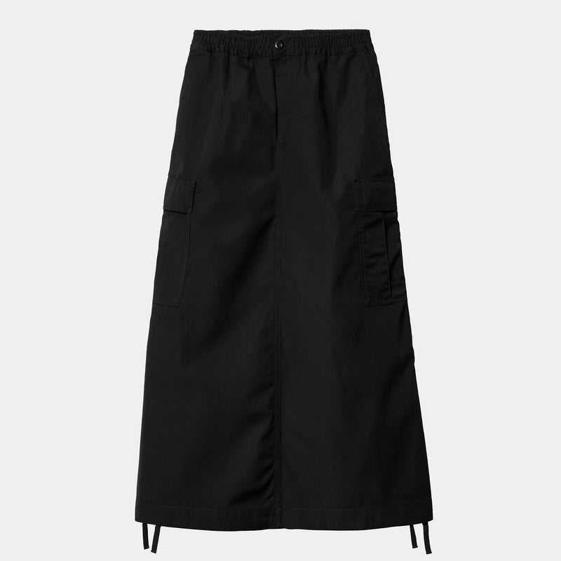 Carhartt WIP W' Cargo Skirt Long (Black Rinsed)