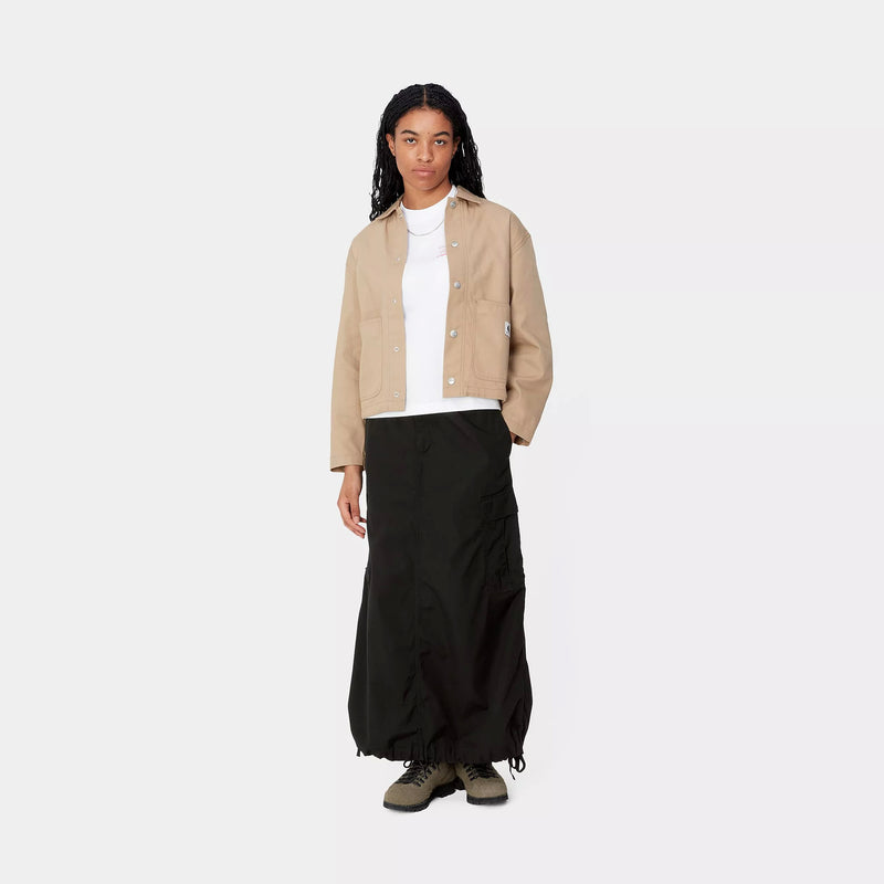 Carhartt WIP W' Cargo Skirt Long (Black Rinsed)