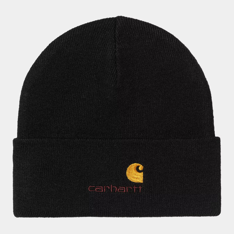 Carhartt WIP American Script Beanie (Black)