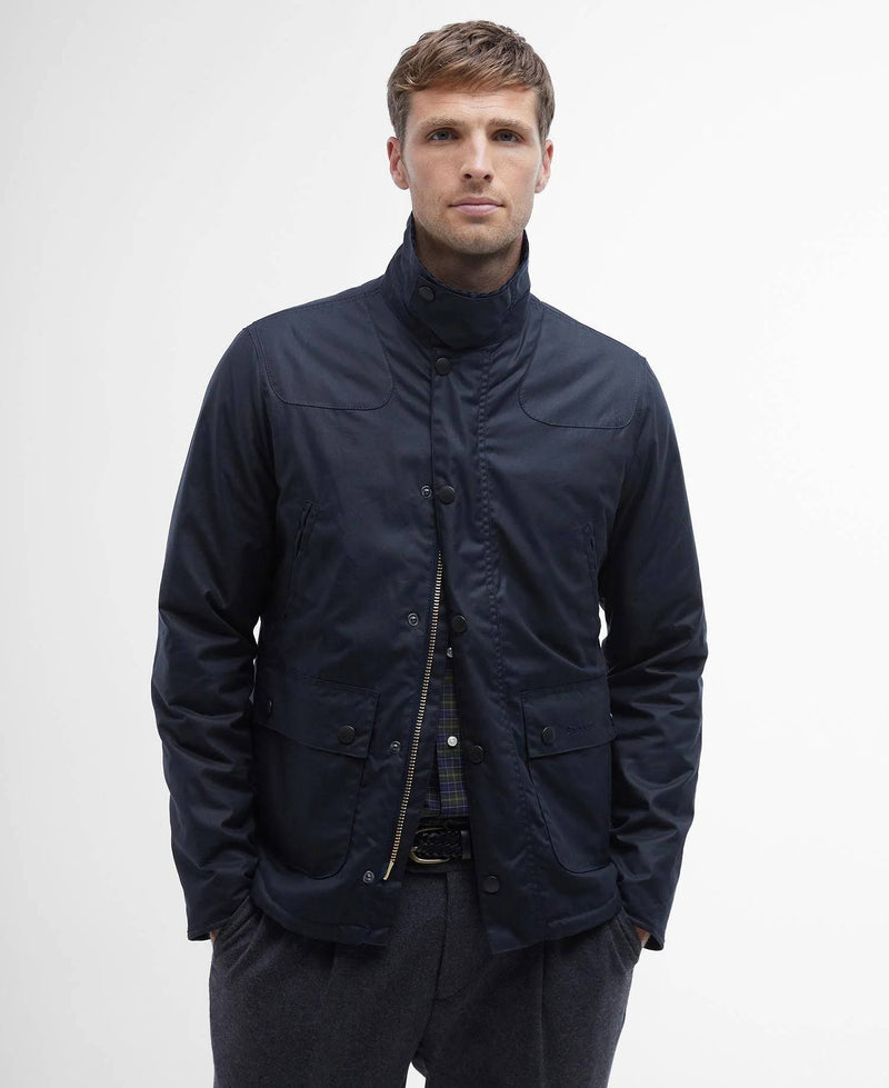 Barbour Reelin Wax Jacket (Navy)