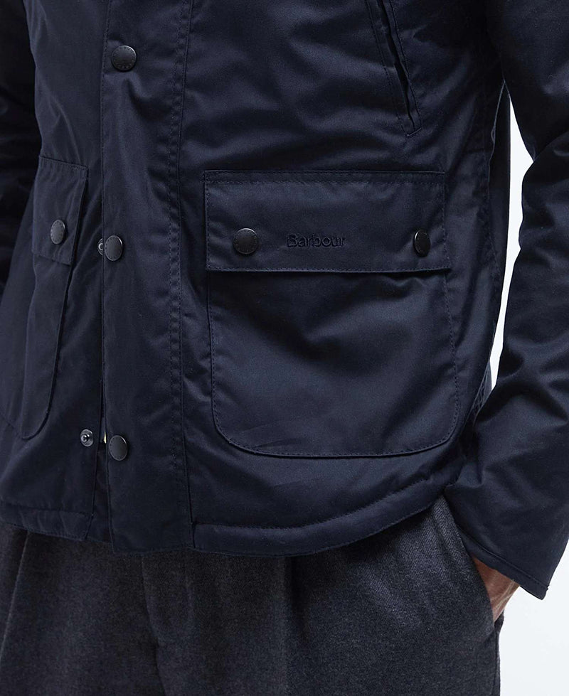 Barbour Reelin Wax Jacket (Navy)