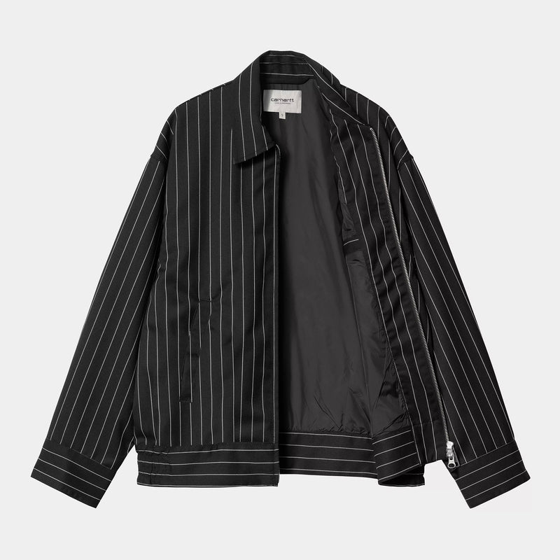 Carhartt WIP W' Seaton Jacket (Seaton Stripe, Black / Wax)