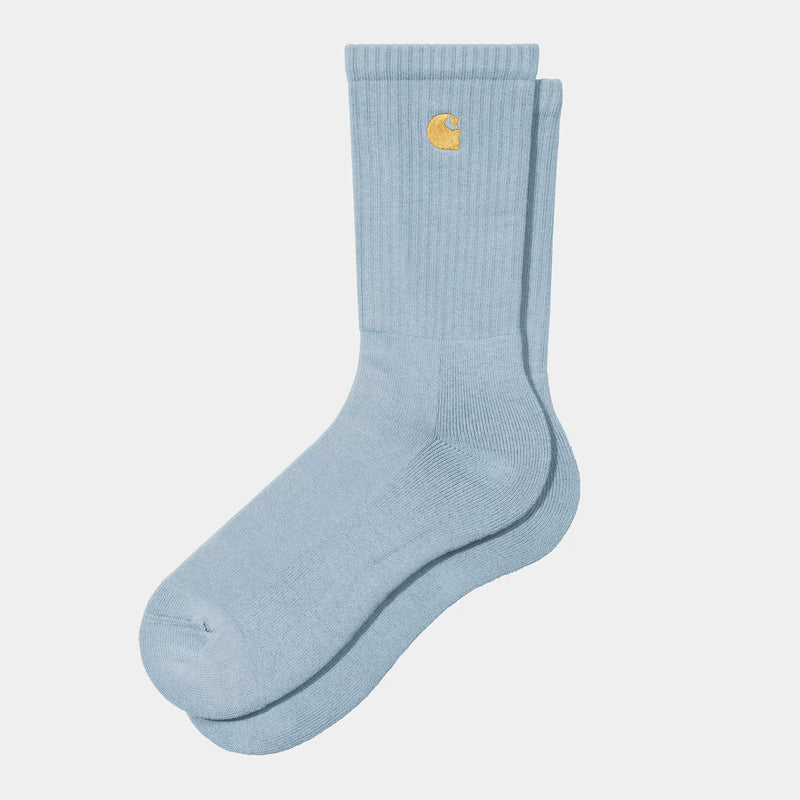 Carhartt WIP Chase Socks (Frosted Blue/Gold)