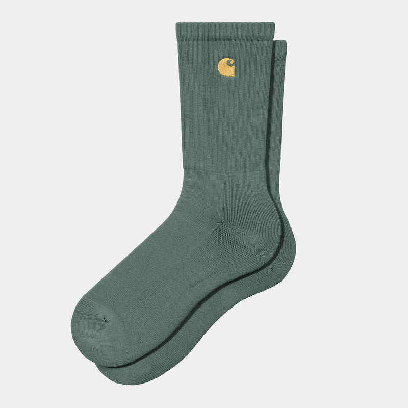 Carhartt WIP Chase Socks (Silver Pine/Gold)