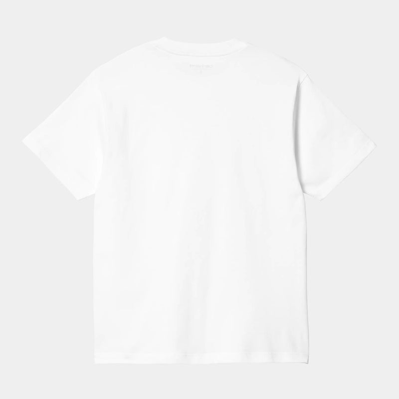 Carhartt WIP S/S Pocket Heart T-Shirt Organic Cotton Single Jersey, 175 g/m² (White / Black)