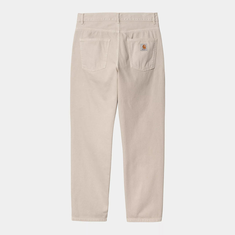 Carhartt WIP Newel Pant Cotton Clark Twill, 10.5 oz (Fleur De Sel Stone Dyed)