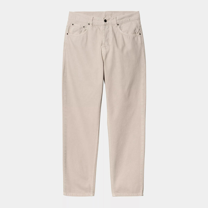 Carhartt WIP Newel Pant Cotton Clark Twill, 10.5 oz (Fleur De Sel Stone Dyed)