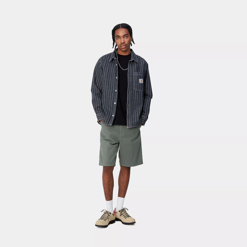 Carhartt WIP Single Knee Short 100% Cotton 'Newcomb' Drill, 8.5 oz (Park Garment Dyed)