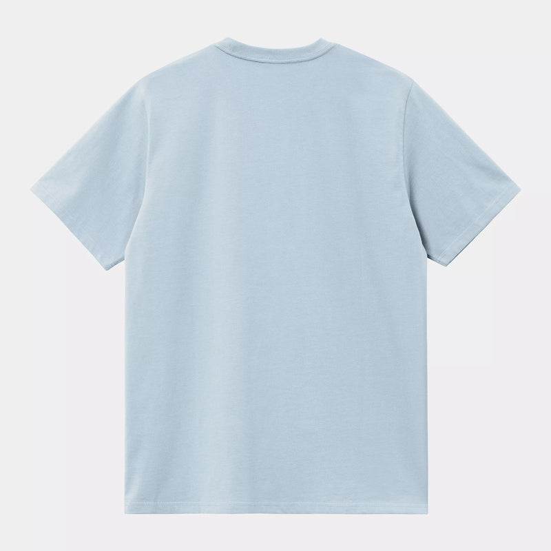 Carhartt WIP S/S Pocket T-Shirt Cotton Single Jersey, 190 g/m² (Air Sky)