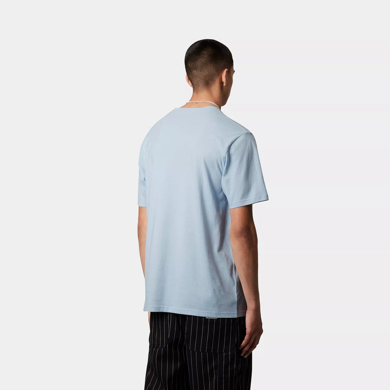 Carhartt WIP S/S Pocket T-Shirt Cotton Single Jersey, 190 g/m² (Air Sky)