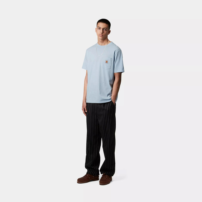 Carhartt WIP S/S Pocket T-Shirt Cotton Single Jersey, 190 g/m² (Air Sky)