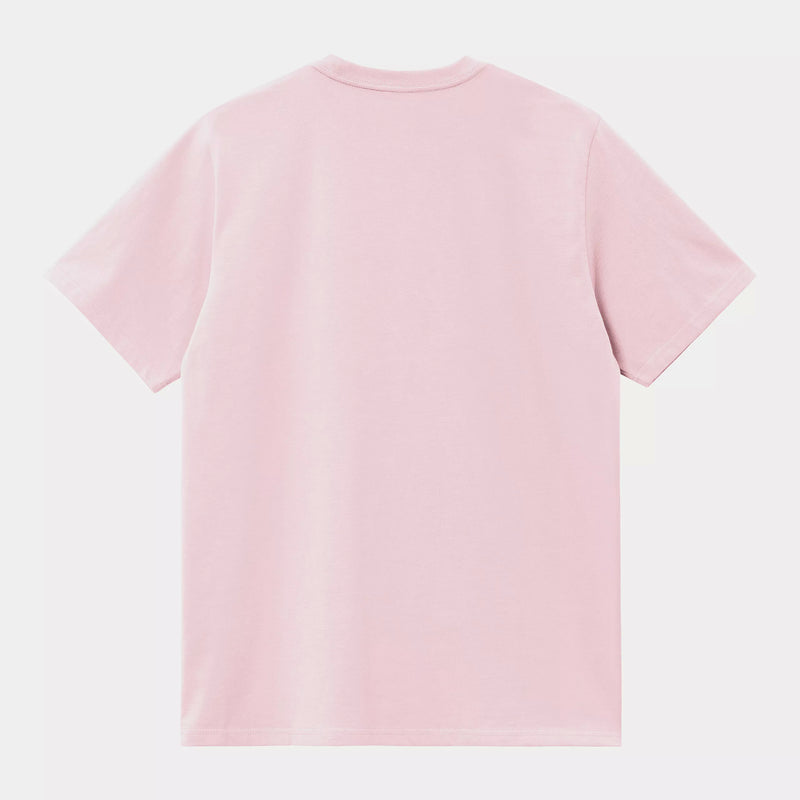 Carhartt WIP S/S Pocket T-Shirt Cotton Single Jersey, 190 g/m² (Air Pink)