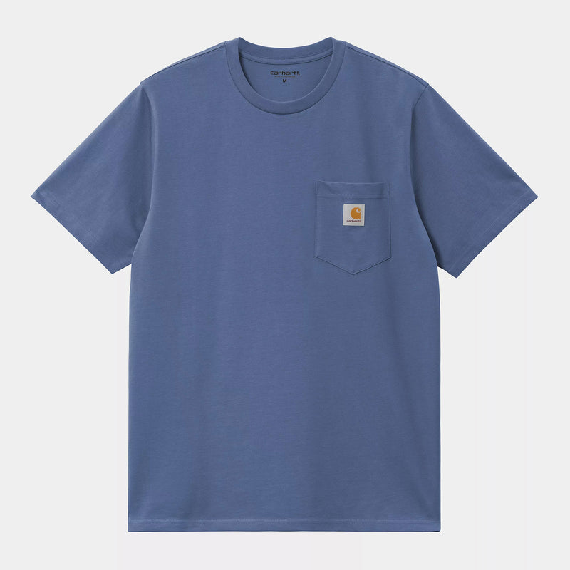 Carhartt WIP S/S Pocket T-Shirt Cotton Single Jersey, 190 g/m² (Blue Iris)