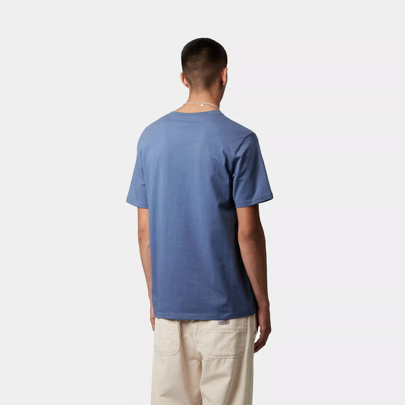 Carhartt WIP S/S Pocket T-Shirt Cotton Single Jersey, 190 g/m² (Blue Iris)