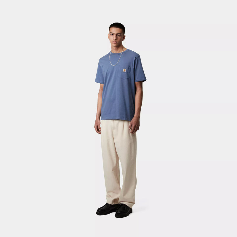 Carhartt WIP S/S Pocket T-Shirt Cotton Single Jersey, 190 g/m² (Blue Iris)