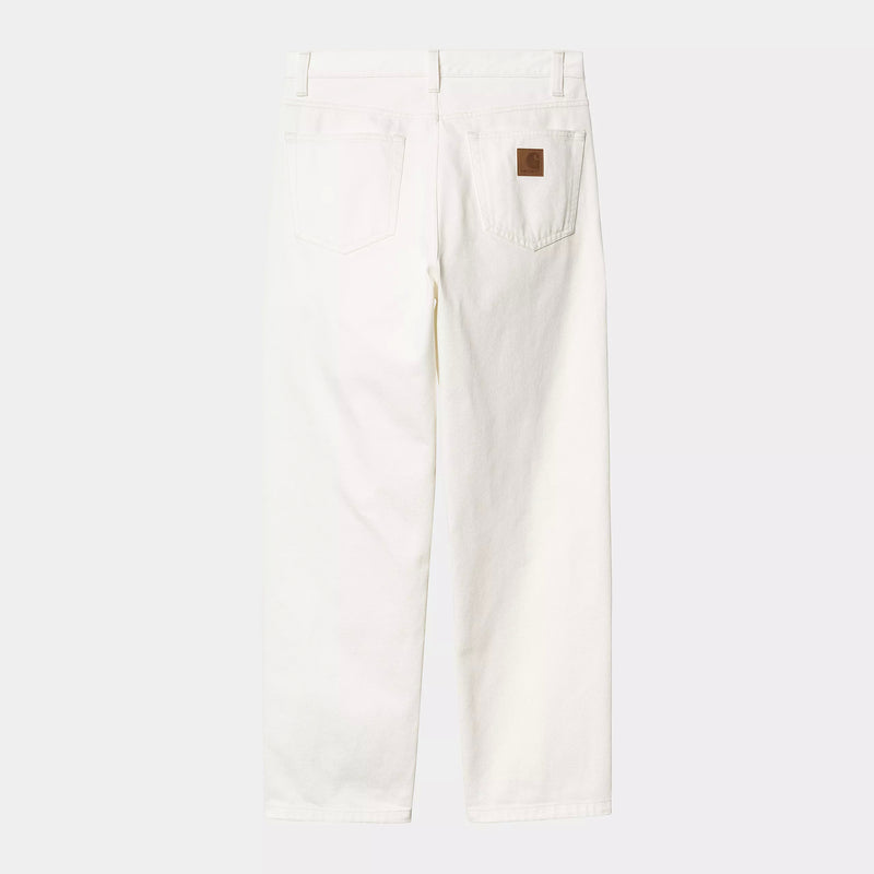 Carhartt WIP Aaron Pant (White Rinsed)