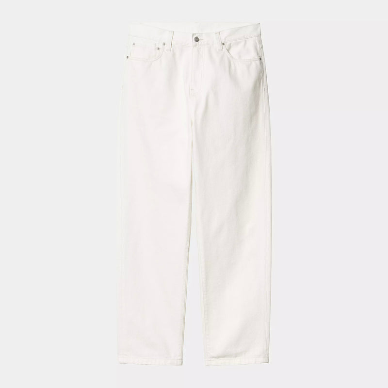 Carhartt WIP Aaron Pant (White Rinsed)