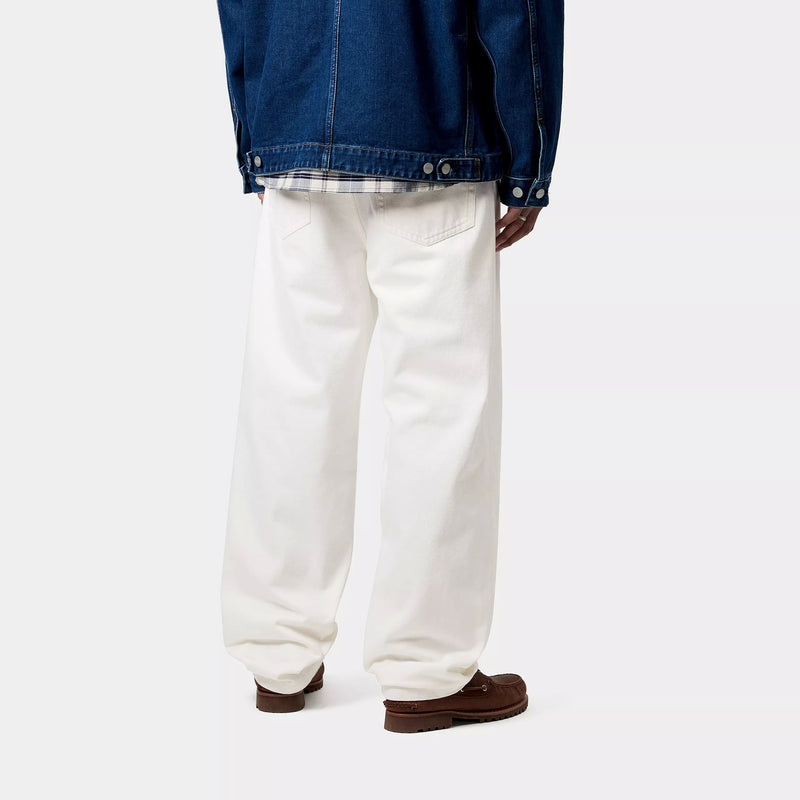 Carhartt WIP Aaron Pant (White Rinsed)